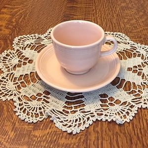 Fiesta Retired Apricot Cup and Saucer